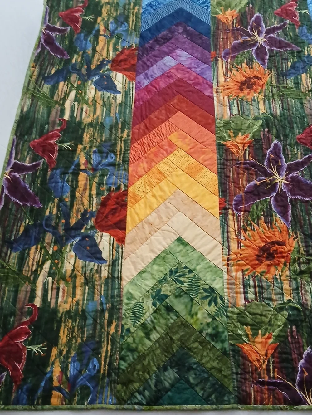 Handmade Floral Quilt